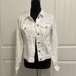 Vince Camuto Classic White Jean Jacket